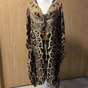 Midi length Kaftan Beach dress Cover up one size